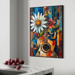 Gitara wśród kwiatów