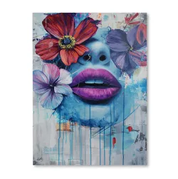 Usta wśród kwiatów