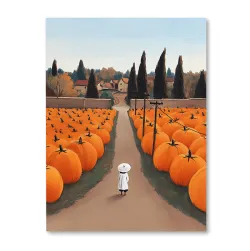 Na polu wśród dyń