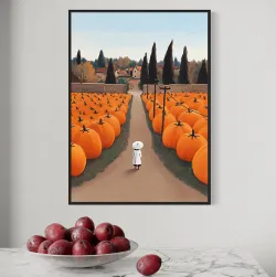 Na polu wśród dyń