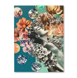 Kobieta wśród kwiatów