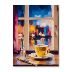 Kawa w światłach miasta