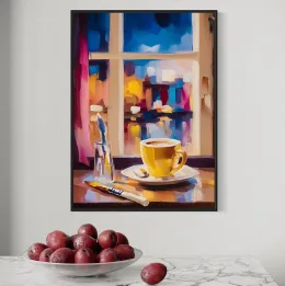 Kawa w światłach miasta