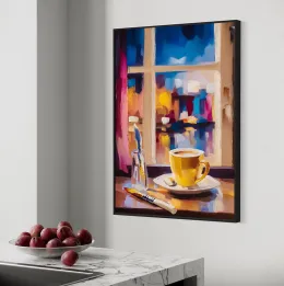 Kawa w światłach miasta