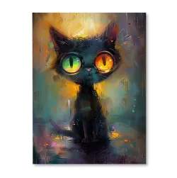 Kot o żółtozielonych oczach