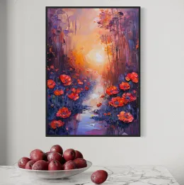 Droga wśród kwiatów