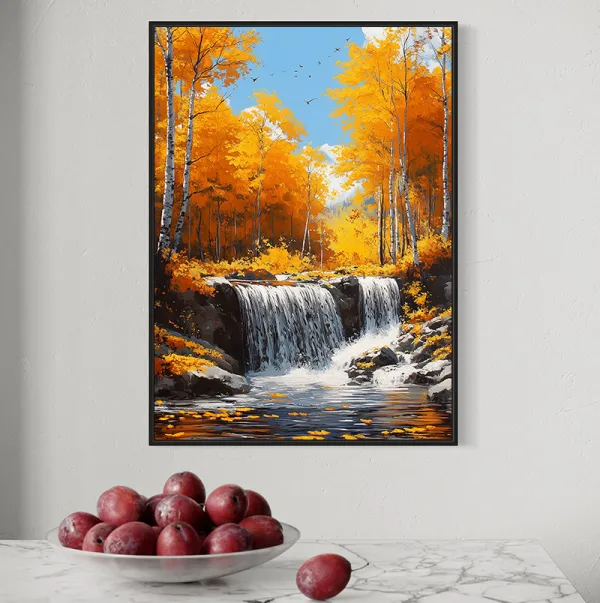 Jesienny wodospad