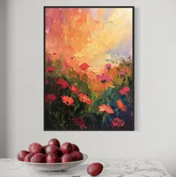 Zachód słońca nad makami