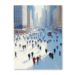 Zaśnieżony Nowy Jork