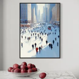 Zaśnieżony Nowy Jork