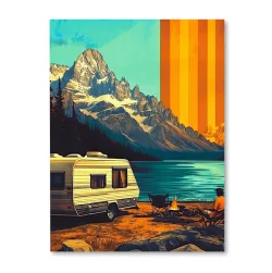 Kemping nad jeziorem