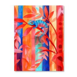 Kameleon na gałęzi