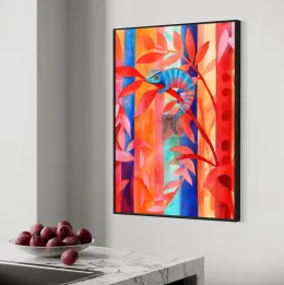 Kameleon na gałęzi