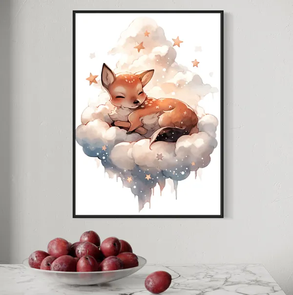 Śpiący mały jelonek