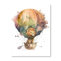Lew w balonie