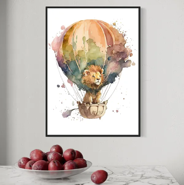 Lew w balonie