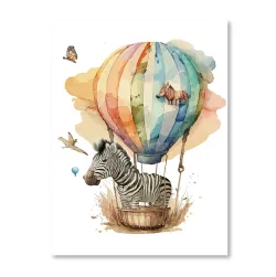 Zebra w balonie