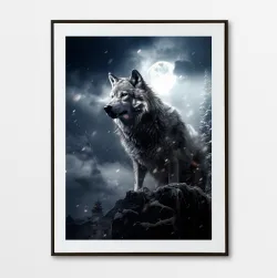 Wolf At Night